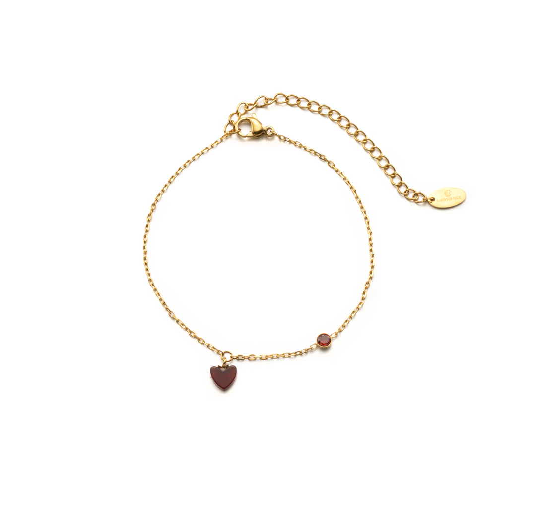 Blushing Heart Bracelet