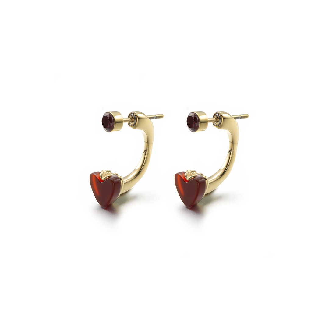 Blushing Heart Earrings