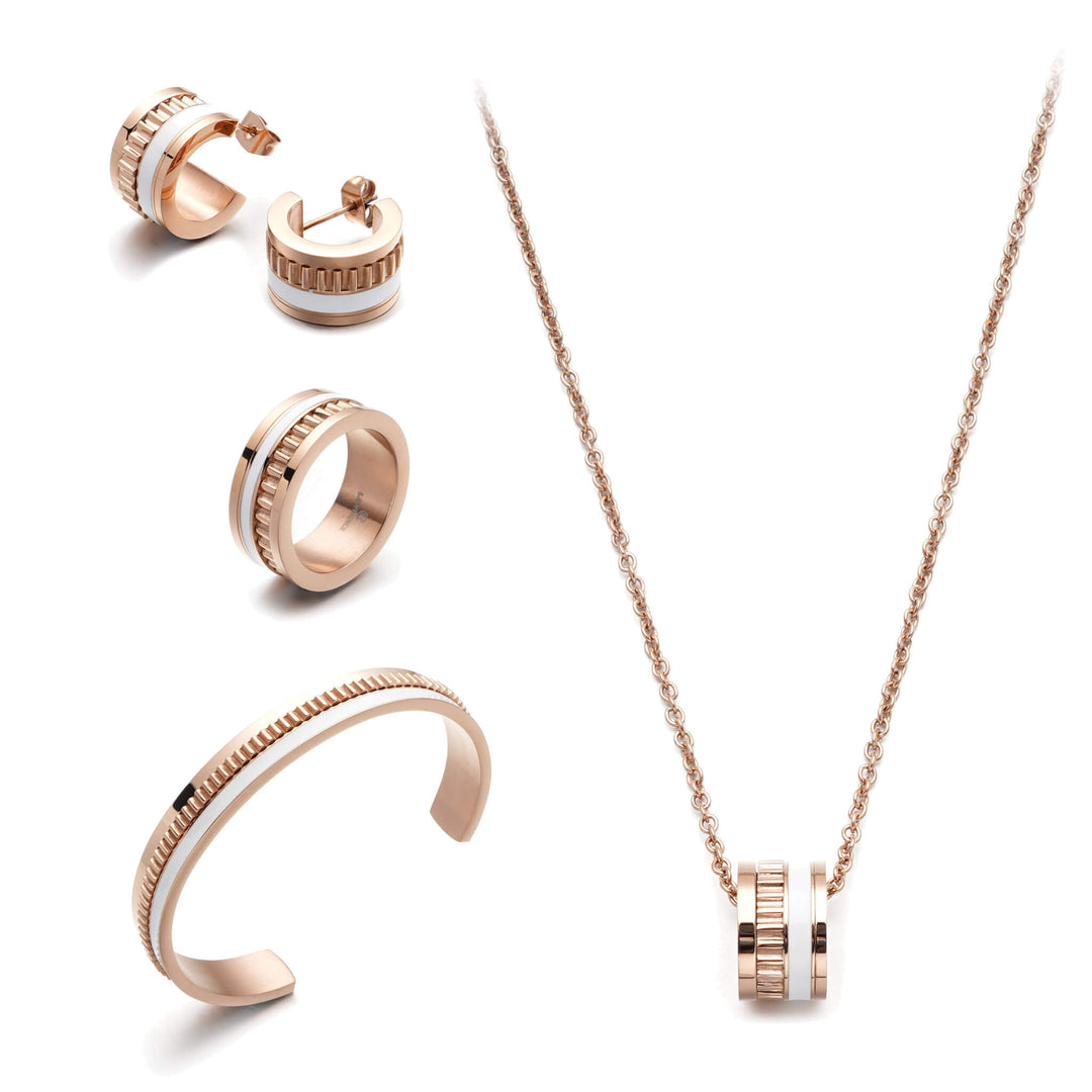 Classic Choir Set White (Long Necklace)