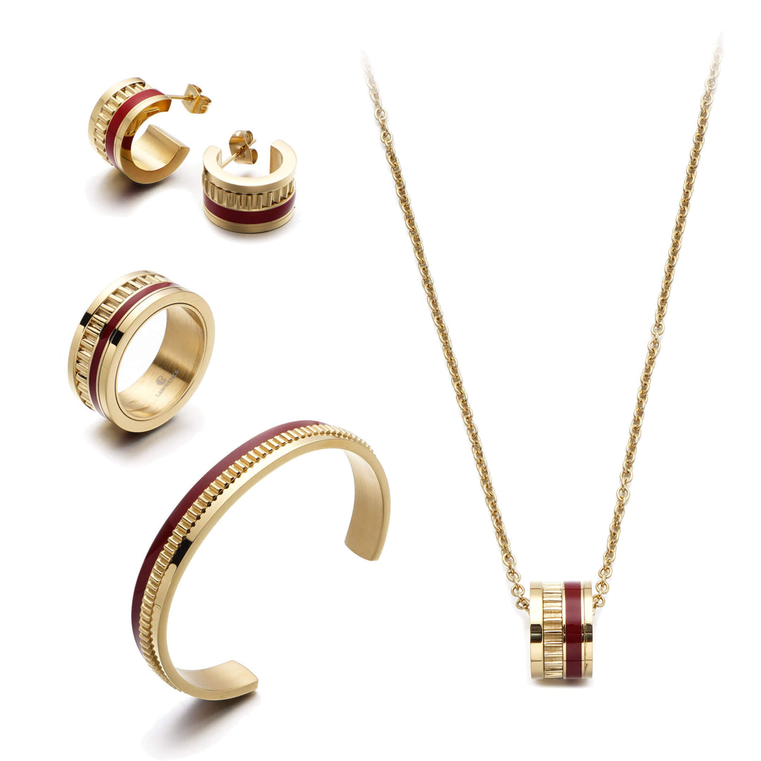 Classic Choir Maroon Set (Short Necklace)