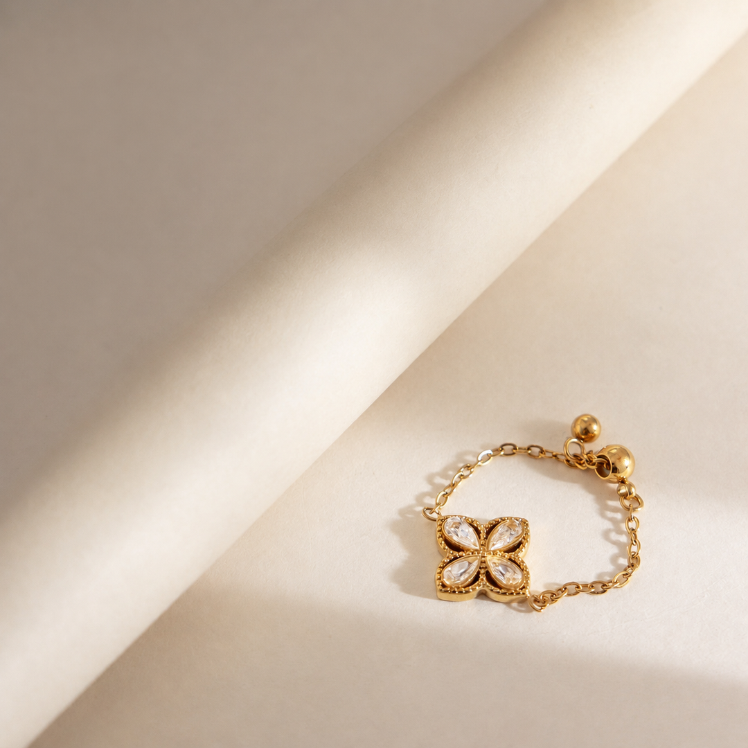 Golden Clover Ring