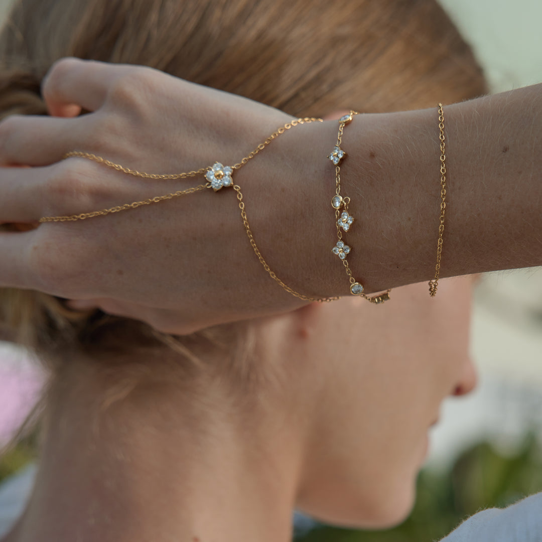 Bloomette Handchain with Bracelet