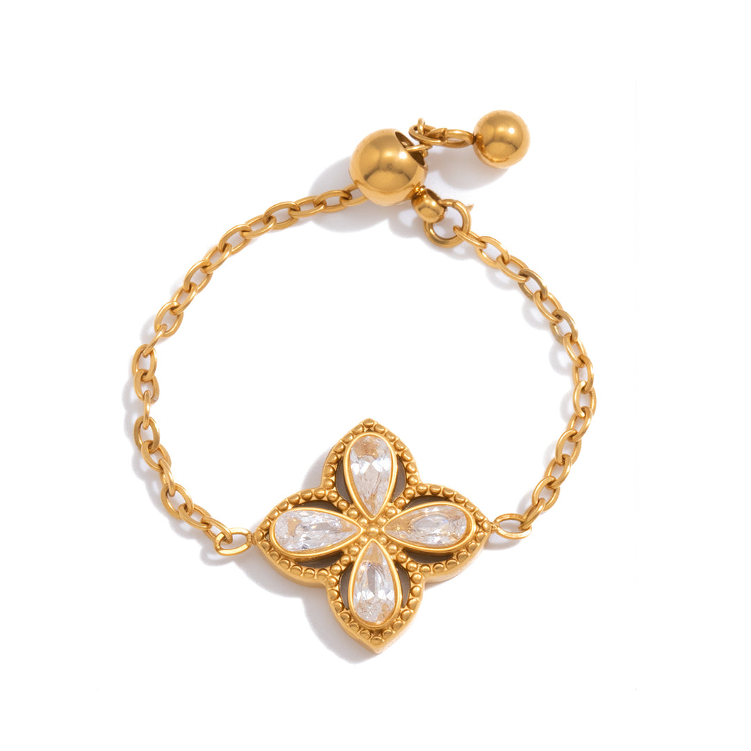 Golden Clover Ring