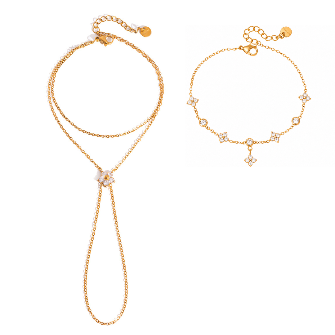 Bloomette Handchain with Bracelet